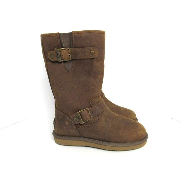 UGG Australia Sutter Buckle Leather Combat Boots - Picture 2 of 9